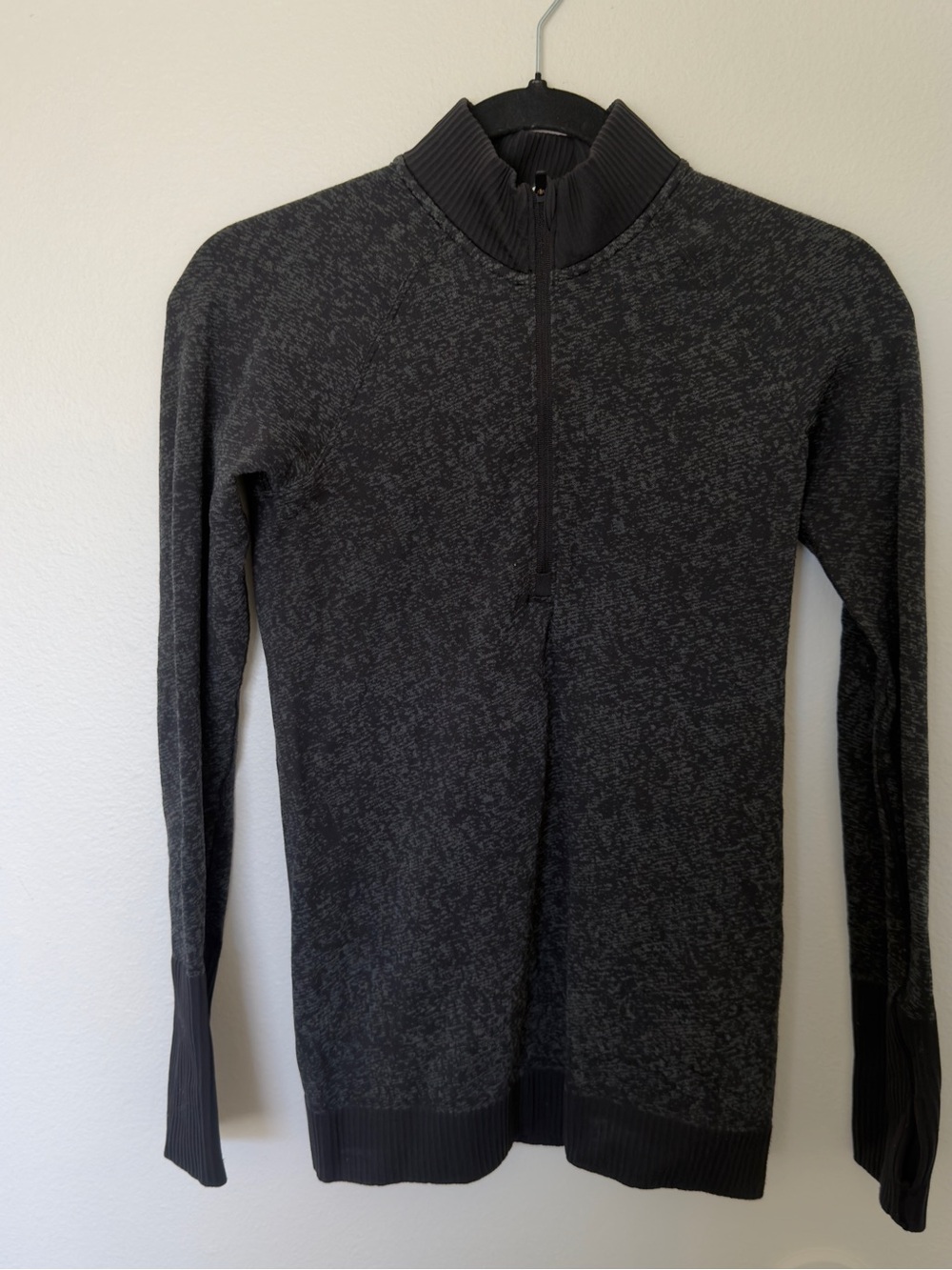 Lululemon womens Dark Heather Quarter-Zip Sweater